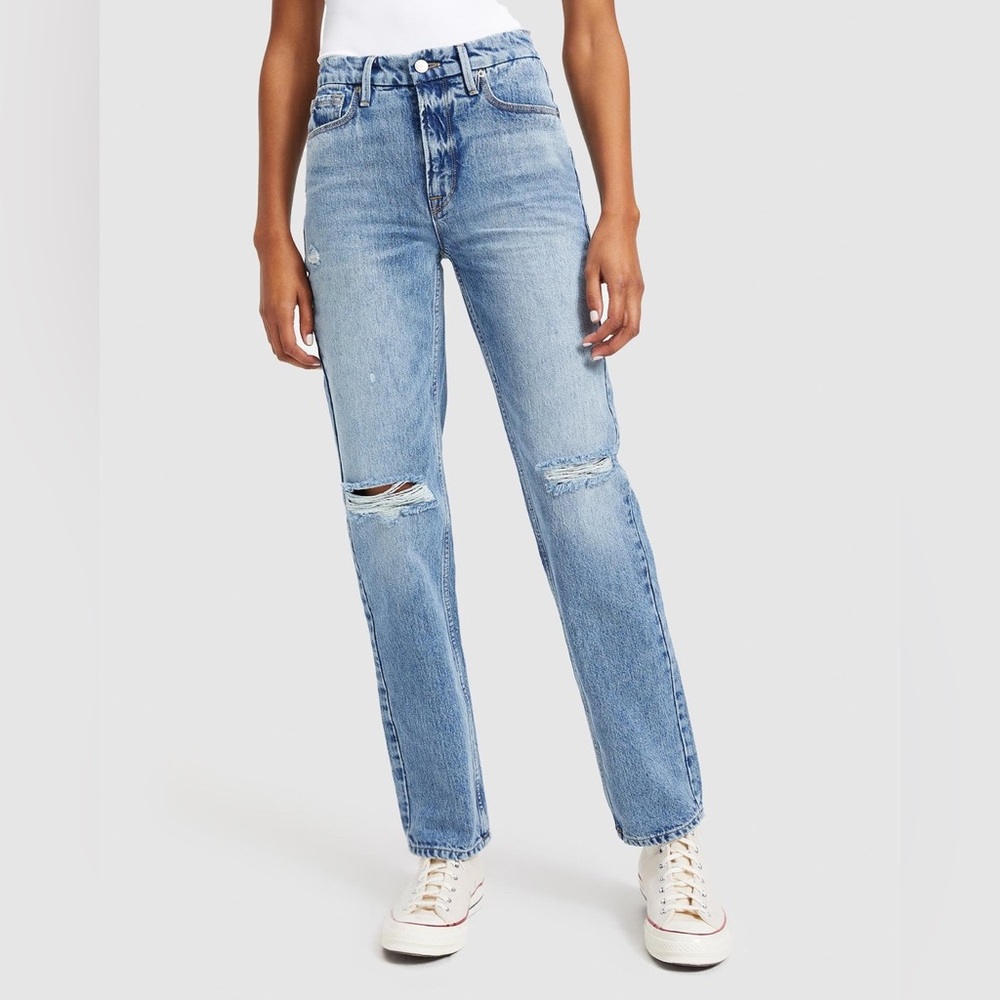 Good American Good '90s Icon Jean in Indigo065 - Picture 4 of 17